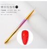 Electroplated Iridescent Threads Drawing Brush Nail Liner Brush