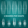 240pcs/box 5 Shapes in 1 Box Nail Soft Gel Tips