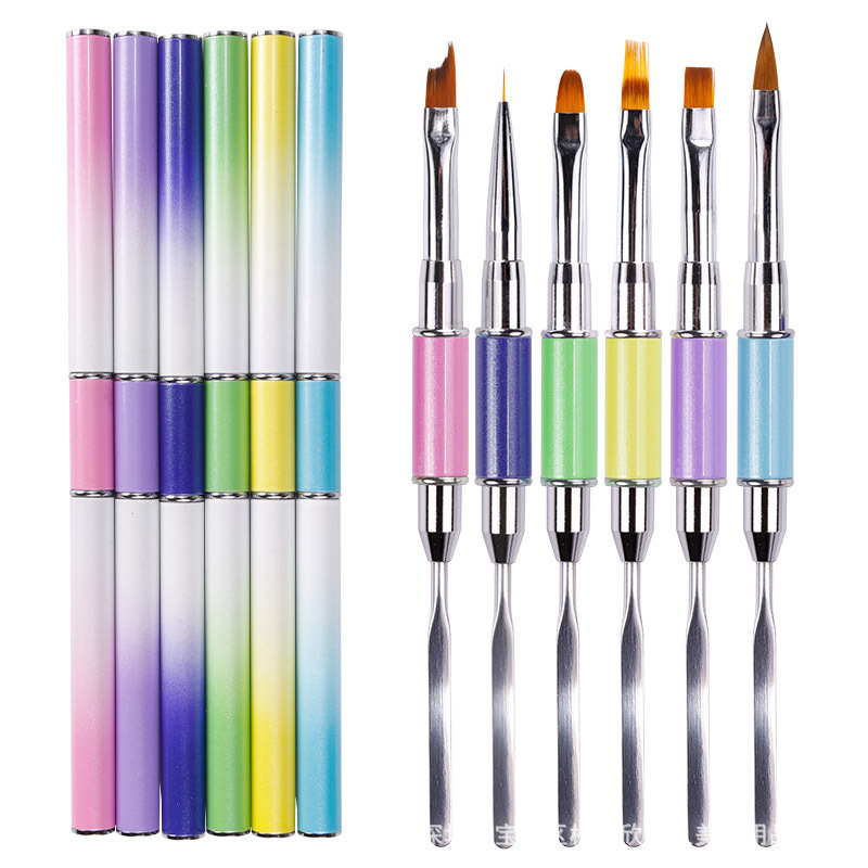 Double-use Professional Nail Art Brush with Nail Art Tool