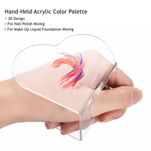 2025 NEW 3D Hand-Held Acrylic Color Palette For Liquid Foundation Nail Polish Color Mixing