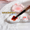 Cartoon Nail Art Tool Brush Holder Drawing Color Palette Wash Pen Tray Nail Accessories