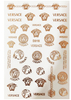 D016 VERSACE 6 colors available Brand Logo 3D Nail Art Sticker
