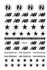 D022 NB New Balance 6 colors available Brand Logo 3D Nail Art Sticker