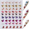 2020 New Holographic Colorful 3D Butterfly Nail Art Sticker 
