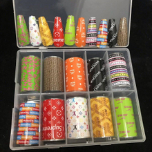 Brand Logo Nail Transfer Foil Set 