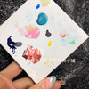 Disposable Paper Nail Palette Mix Color Wax Sheet 50sheets/block