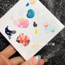 Disposable Paper Nail Palette Mix Color Wax Sheet 50sheets/block