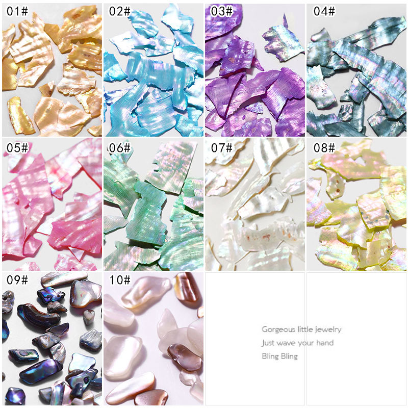 Irregular Symphony Shell Nail Decoration