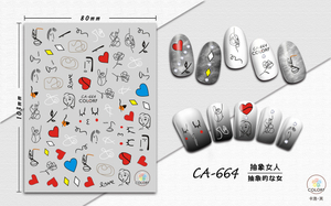 CA664 Self-adhesive Nail Art Sticker