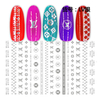 LV Brand Logo Gold Silver Color 3D Nail Art Sticker