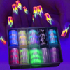 2021 New Fluorescent Flame Design Nail Transfer foil Sticker