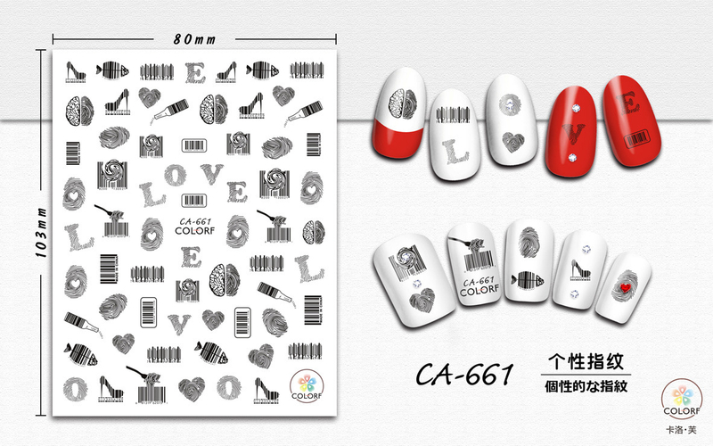 CA661 Self-adhesive Nail Art Sticker