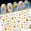 F693 Bee and Flower Self-adhesive Nail Art Sticker
