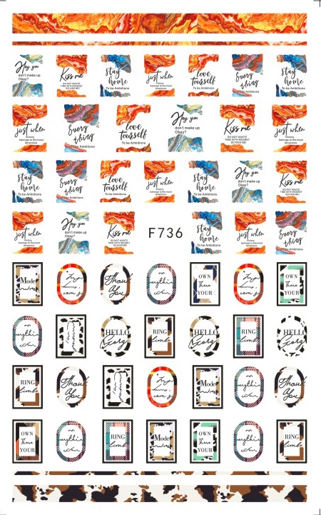 F736 Self-adhesive Nail Sticker 2021 New