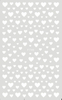 F740 Heart Black White Color Self-adhesive Nail Sticker 2021 New