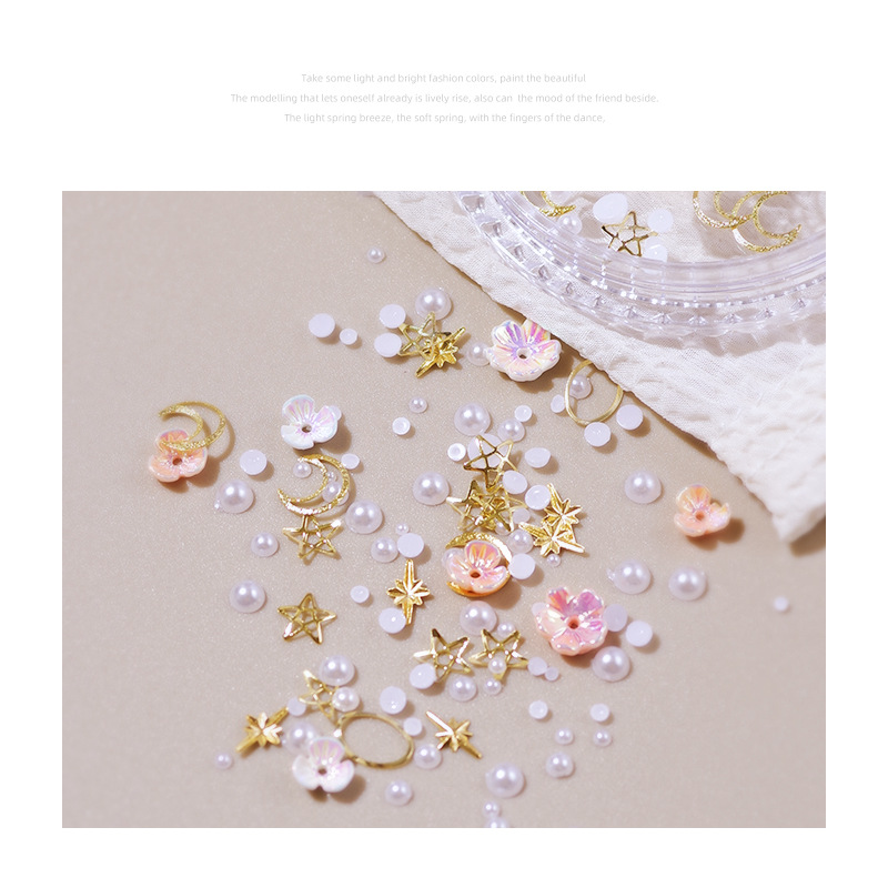 Nail AB Rhinestone Pearl Accsssories Cherry Blossom Decoration Mixed Nail Decoration