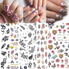 WG600-607 Skeleton Snake Pattern Nail Sticker