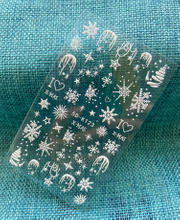 5D Embossed Winter Snowflake Nail Sticker