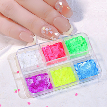 Nail Accessories Super Thin Colored Petal Dequins Nail Decoration