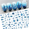 F812-F816 DIY Design 3D Self Adhesive Winter Nail Art Sticker