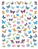 WG231-240 Ultha-thin Butterfly Adhesive Nail Sticker