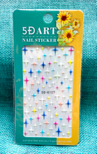Cloud Heart Star 5D Embossed Nail Sticker