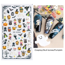 5D Embossed Halloween Nail Sticker