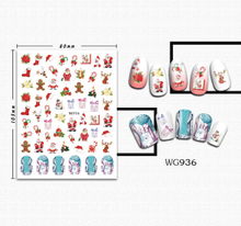 WG936-947 Christmas Nail Sticker 2022 New
