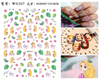 WG266-281 Ultha-thin Barbie Princess Adhesive Nail 3D Sticker Cartoon Nail Sticker