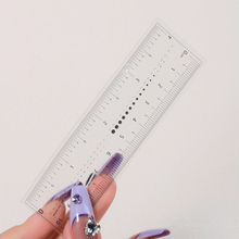 Transparent Flexible Press on Nail Tip Nail Rhinestone Measuring Ruler Nail Tool