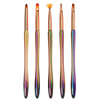 Acrylic Colorful Handle Nail Painting Brush Gradient Pen Gel Brush