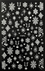 F894-897 Christmas Pure Color Snowflakes Nail Sticker