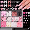 Amazon Hot Sales Popular Nail Decoration Pearl Bowknot Butterfly Nail Decoration
