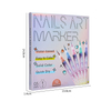 12 Colors Nails Art Marker Acrylic Paint Marker 0.5mm Nail Liner Brush Nail Drawing Pen
