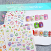 Summer Cartoon Colorful Adhesive Nail Stickers