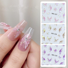 2024 New Laser Butterfly Nail Sticker