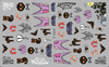 2024 New F1054-1058 Halloween Skull Rose Popular Nail Sticker