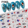 2024 New F1059-1063 Winter Christmas Snow Nail Sticker