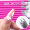 6 Pcs Nail Art Stamp Pen Set Silicone Nail Stamp Pen