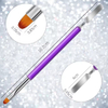 Dual Head Nail Polish Brush Painting Pen Nail Art Tools UV Nail Gel Brush for Extension Tip