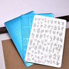 Rectangle Stainless Steel Nail Stamping Plate Lace Butterfly Mixed Style
