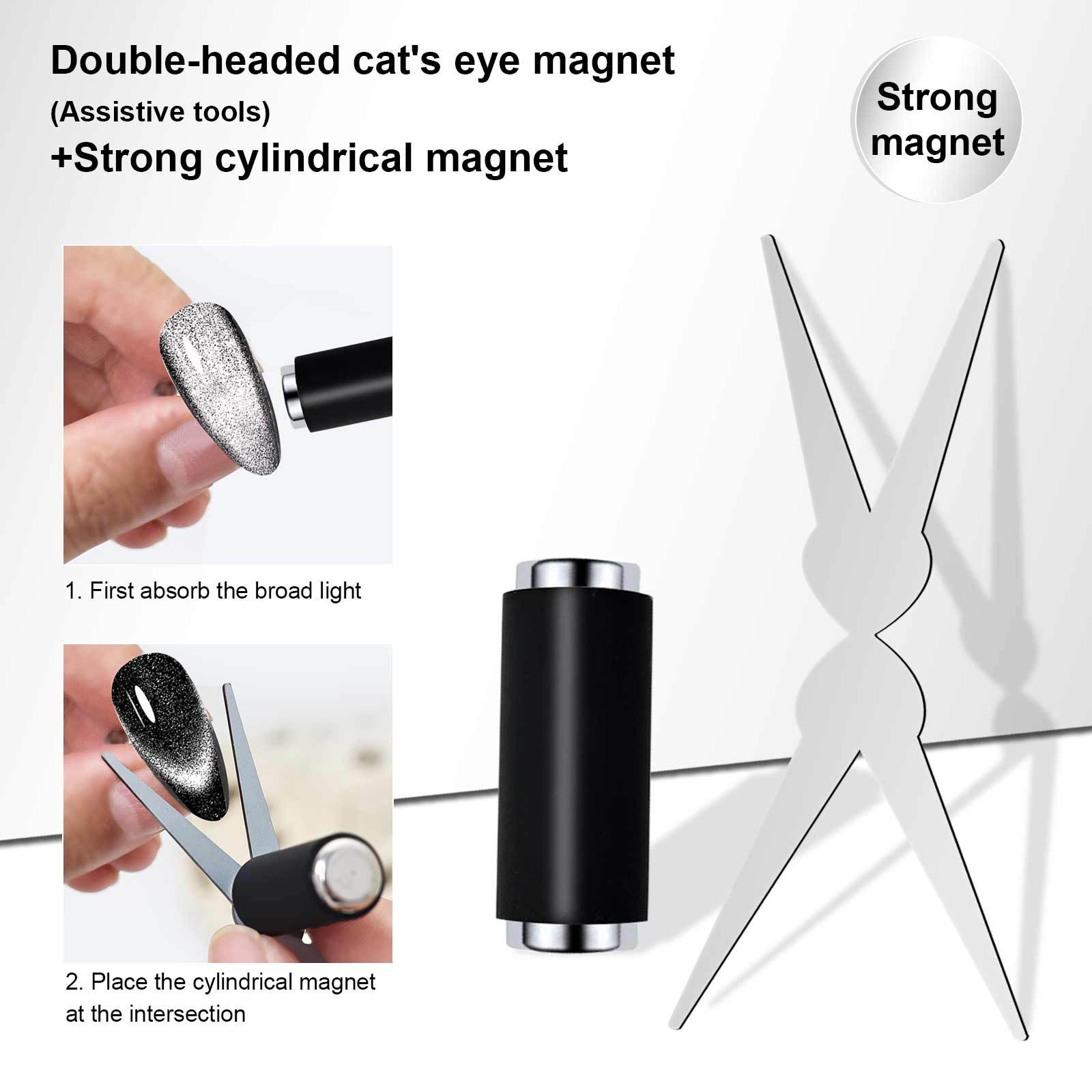 Cylindrical Magnet With French Cat's Eye Tool Nail Accessories