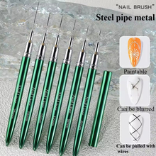 Metal Handle Extra Thin Nail Liner Brush