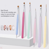 6pcs Macarons Nail Brush Set