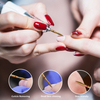 2mm Long Flame Cuticle Clean Nail Drill Bit Titanium Russian Diamond Nail Bits Dead Skin Nail Accessories Cleaner Manicure Tool
