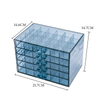 Dustproof Jewelry Box Drawer Style Earring Stud Ring Organizer Multi-layer 120 Grids Pearl Storage Box for Nail Accessories