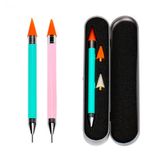 Dual-ended Wax Nail Rhinestone Pick Up Pen With Replacement Wax Head