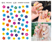 WG001-026 Summer Flower Fruit Cute Cartoon Nail Sticker