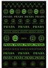 D023 Glow In Night Brand Logo 3D Nail Art Sticker