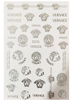 D016 VERSACE 6 colors available Brand Logo 3D Nail Art Sticker